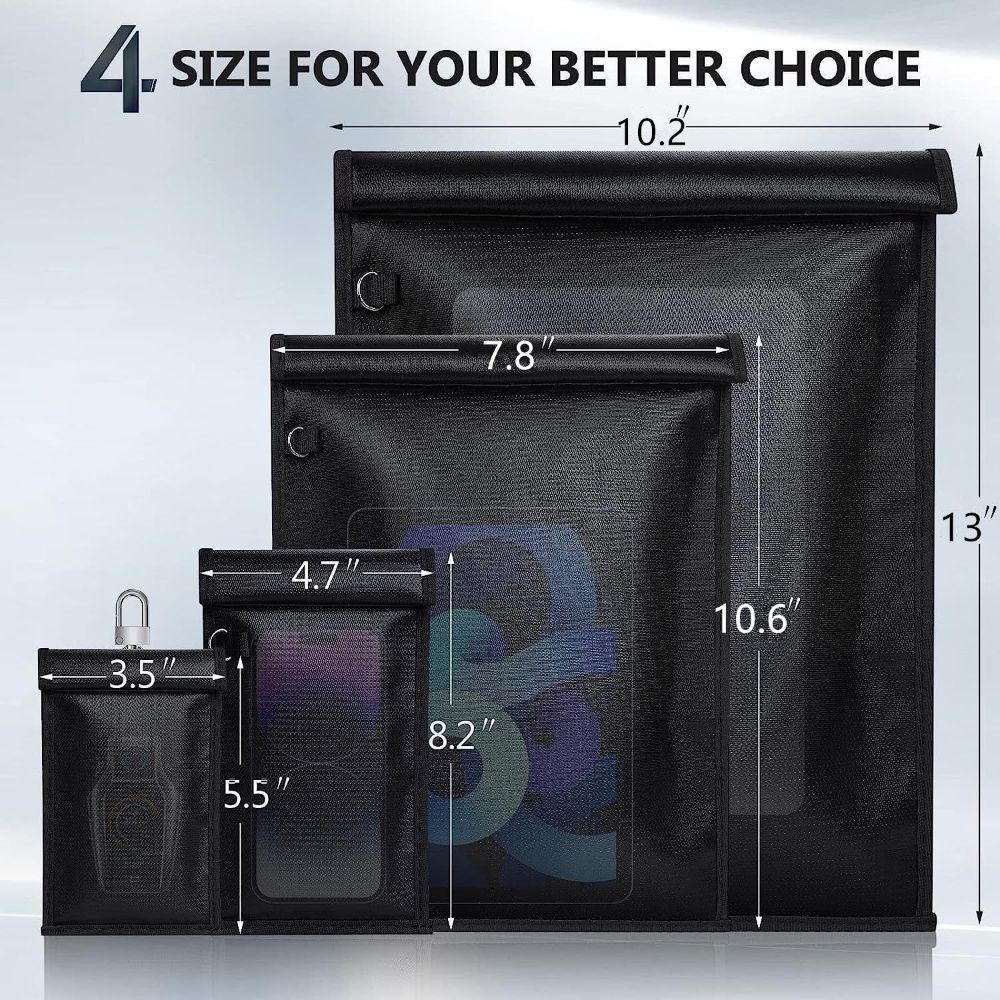 Anti-Tracking Abschirmtasche Signalblocker Handy-Blocker 4 Typen Faraday-Tasche Autoschlüssel