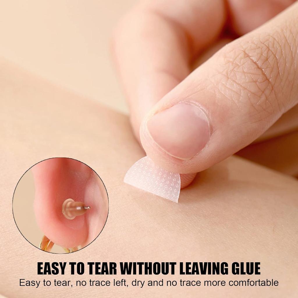Vn Care Invisible Ear Lobe Support for Earrings Earlobe Tapes and Stickers Earring Supporter for Heavy Earrings Support Patches Girls & Women (Pa