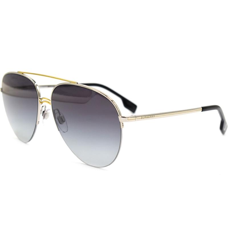 Burberry Modern Urban Sunglasses Asian Men's Silver Grey