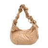 Crossbody bag women's new pleated cloud bag retro velvet dumpling bag casual large capacity shoulder bag tide