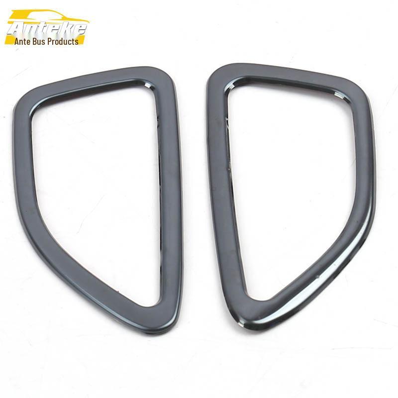 Cavalier Front Panel Stainless Steel Air Outlet Trim Ring and Center Console A/C Sticker.