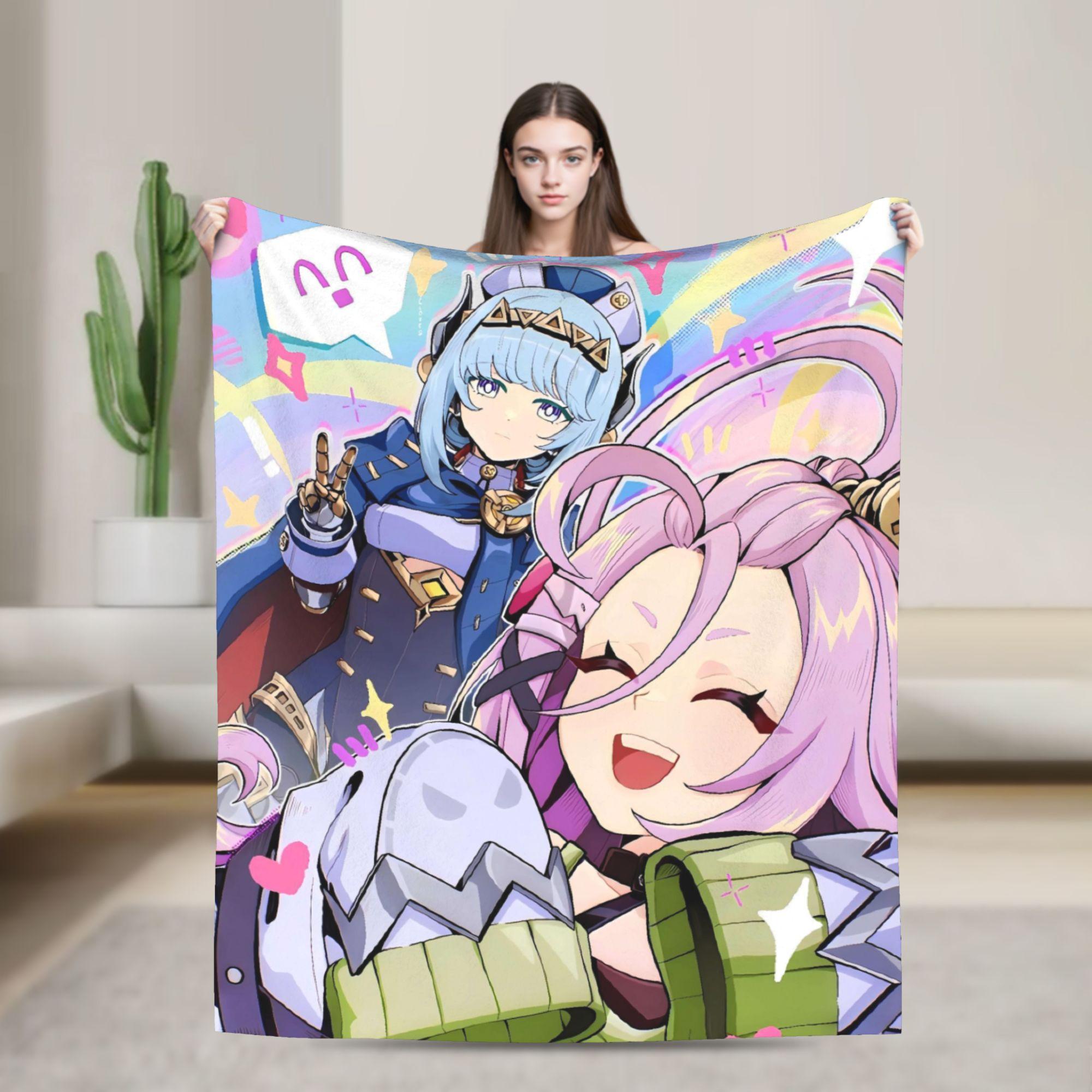 

Silence Suzuka Soft Warm Blankets Umamusume Airplane Travel Plush Throw Blanket Outdoor Flannel Bedspread Sofa Bed Cover 30x40in