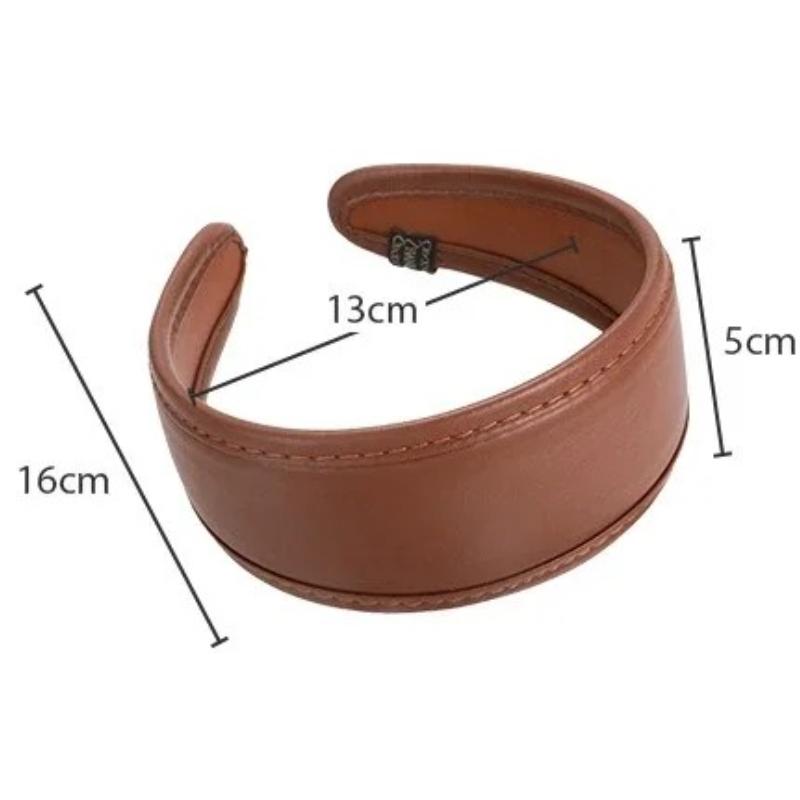 Haarreif im französischen Stil, Haarbänder, Retro-Leder, breite Stirnbänder, Damen-Haarband, weiblich, zum Waschen des Gesichts, Make-up, Kopfschmuck, Haarschmuck