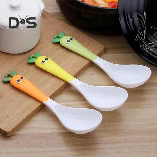 Kitchen Utensils Soup Spoon Comfortable Grip Durable Cartoon Cooking Rice Spatula Scoop