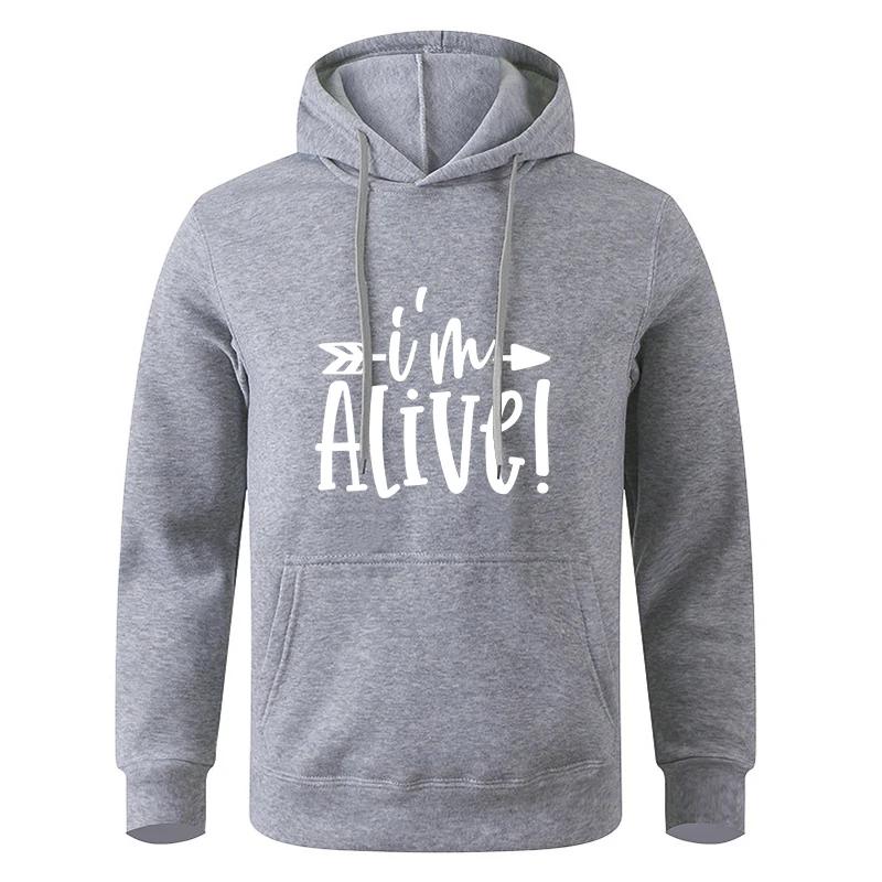 Men's Multi - Color Fashionable Printed Pocket Casual Sports Fitness Pullover Hoodie Sweatshirt