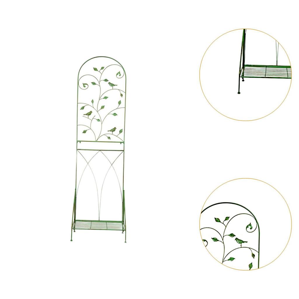 Garden Trellis with Plant Stands Metal Plant Pot Trellis Potted Plant Support for Backyard Porches Lawn Indoor Outdoor Patio