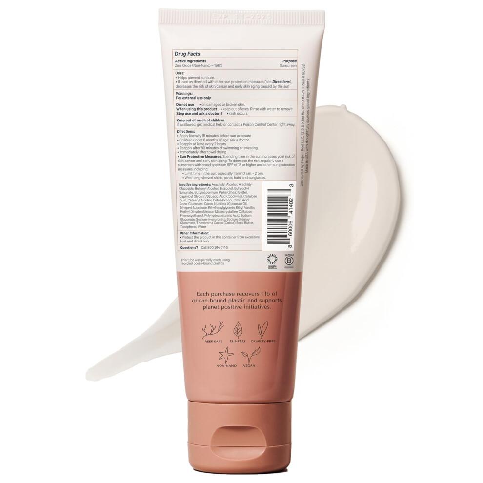 Project Reef Mineralischer Sonnenschutz mit LSF 50     rifffreundliche, meeressichere, vegane Sonnenschutzlotion f   r alle Altersgruppen, keine wei