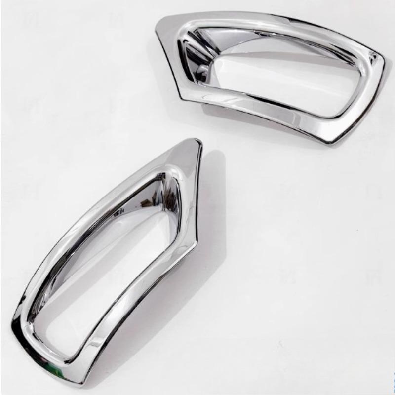 1pair Plated Lampshade Sticker Front Rear Fog Light Decorative Bright Frame Automobile Part for Dodge JCUV 2013 2014 2015 2016