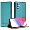 For Samsung Galaxy A55 5G Case L-Shaped Grid Pattern Leather Stand Phone Cover with Card Slots