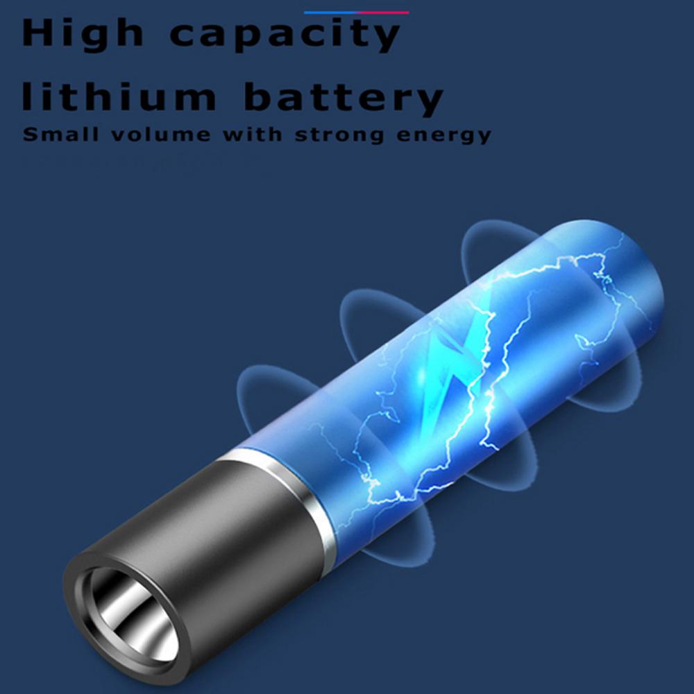 Mini Strong Light Flashlight USB Charging Aluminum Alloy Flashlight Super Bright LED Beads Adjustable Focus Long RangeFlashlight