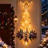 Lighted Nativity Wall Decor, LED Glowing Hanging Ornament, Christmas Xmas Birth Scene Star Faith Decor for Home Party Supplies