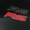 RS 3D Stereo Metal Tail Badge Car Decoration Sticker