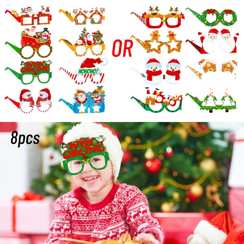 Lustige Weihnachtsfeier-Accessoires Nikolaus- und Schneemann-Brillen