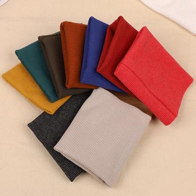 Jacket Accessories Lower Cuff Knitted Rib Fabric Cotton Stretchy Threaded Leader Hem Collar Pants
