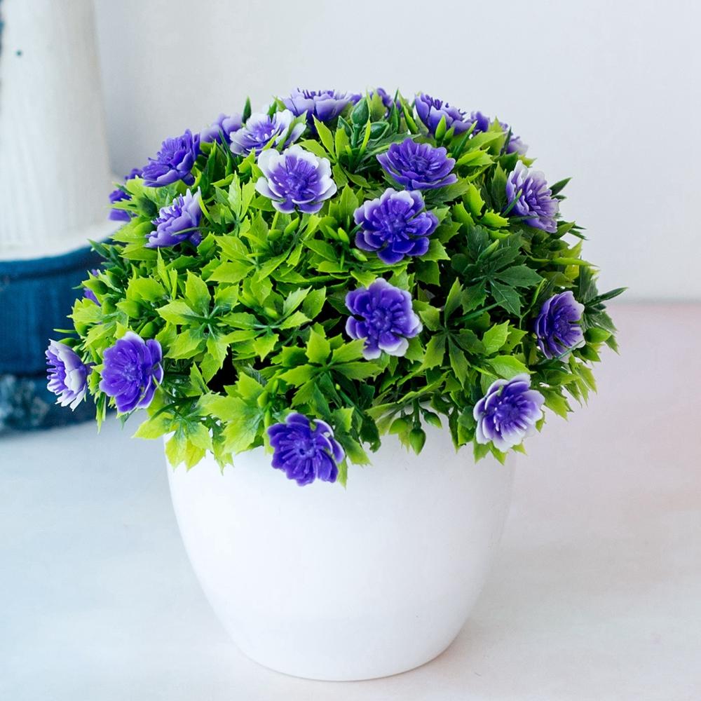 Outdoor Pot Plant Indoor Decor Garden Lifelike Desk Table Potted Pot Plant