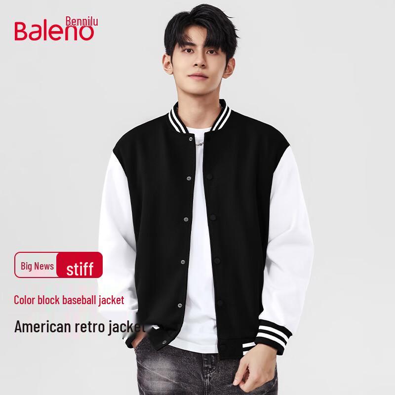 

Baleno Men s Solid Casual Baseball Jacket 2XL