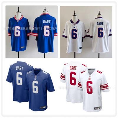 New York Giants 6 Jaxson Dart Football Jersey Mens Athletic Sportswear