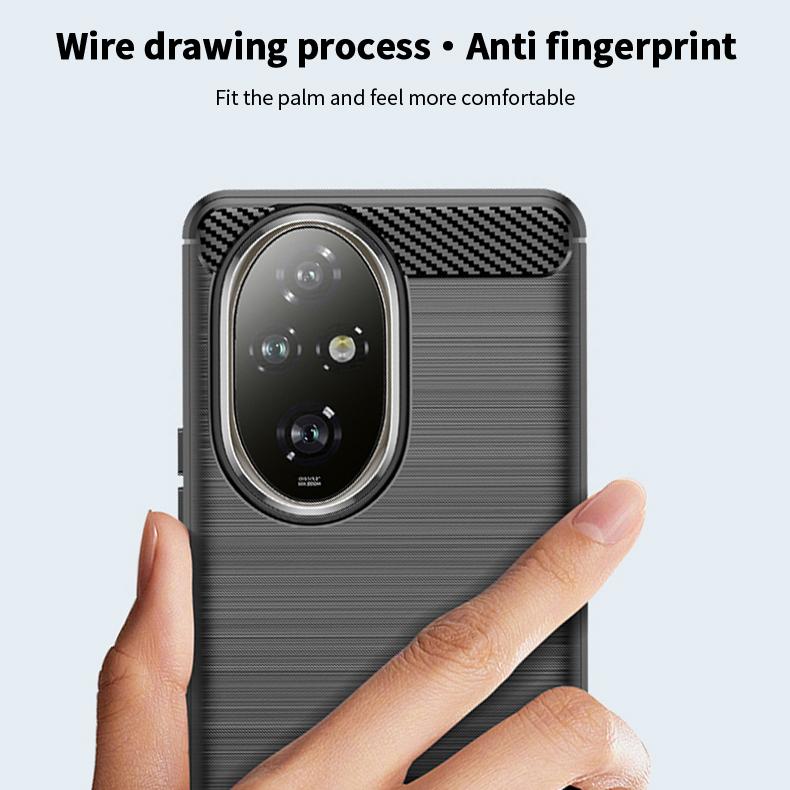 MOFI JK TPU Series-1 For Honor 200 Pro 5G TPU Case Carbon Fiber Texture Brushed Phone Cover