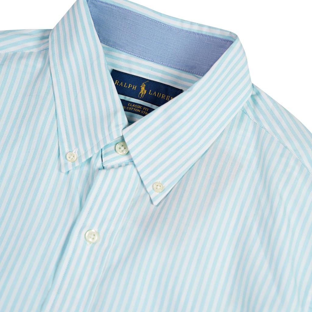 Polo Ralph Lauren Striped Polo Pony Logo Embroidered Cotton Long Sleeve Shirt Men shirts MNPOWOV16810498-B28