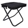 Outdoor Folding Stool Sling Bag 2 in 1 Portable Chair and Storage Pouch for Camping Hiking Fishing Black