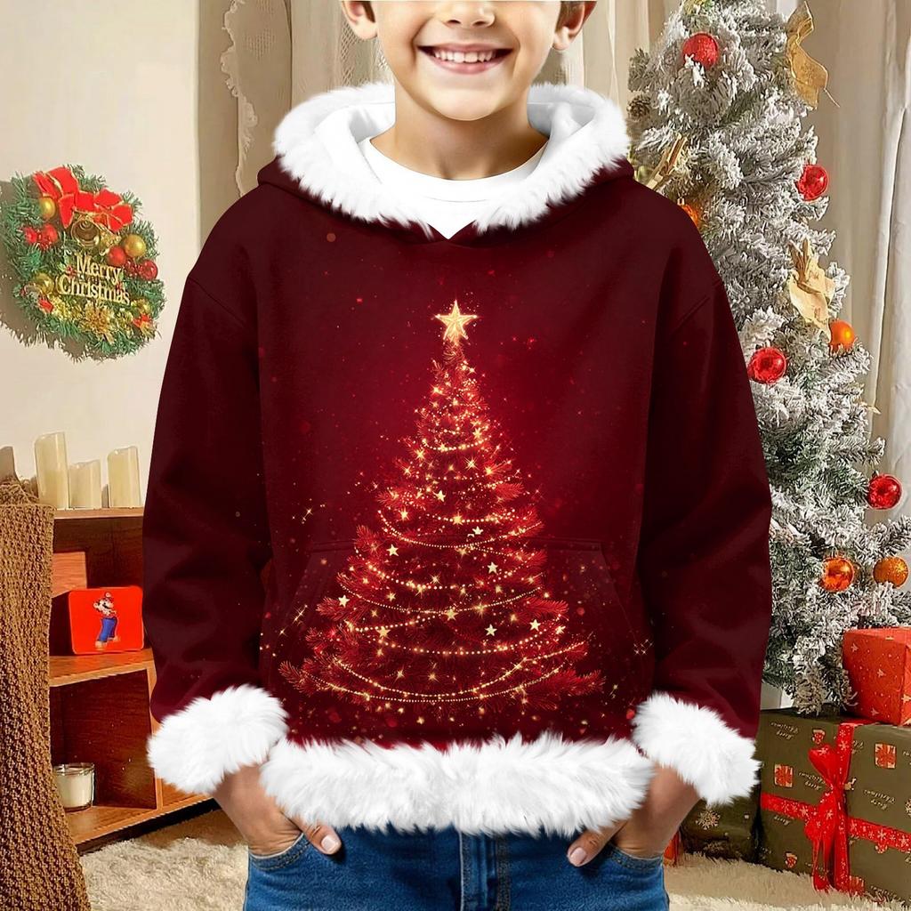 Children's Sweatshirt Girls Boys Long Sleeve Lightweight Casual Hoodie Loose Comfortable  Sweatshirt