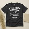 70. Geburtstag T-Shirt Geboren 1956 70 Jahre Alt Geschenke Limitierte Auflage 1956 Tee