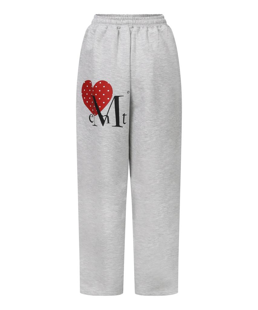 MUCENT Lovelitz Mini Heart Logo Sweatpants Unisex (2 Colors)