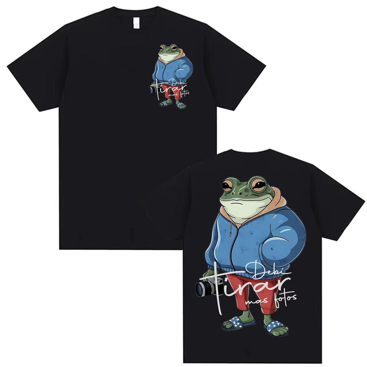 Bad Bunny Debi Tirar Mas Fotos DTMF Album Vintage T-Shirt Unisex Loose Casual Streetwear Short Sleeve T-shirt 4XL