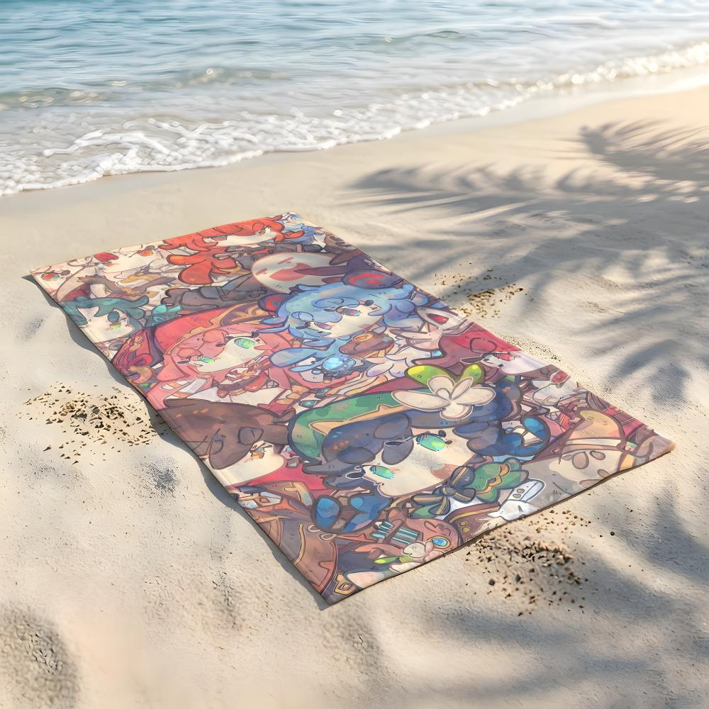 Game G-Genshin I-Impact Towel Beach Blanket Towel For Travel Gym Shower Luxury Lightweight Camping Pool hot