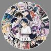 50-Piece Anime Graffiti Sticker Set: Cartoon, Love, Skateboard, Computer & Water Bottle Decoration
