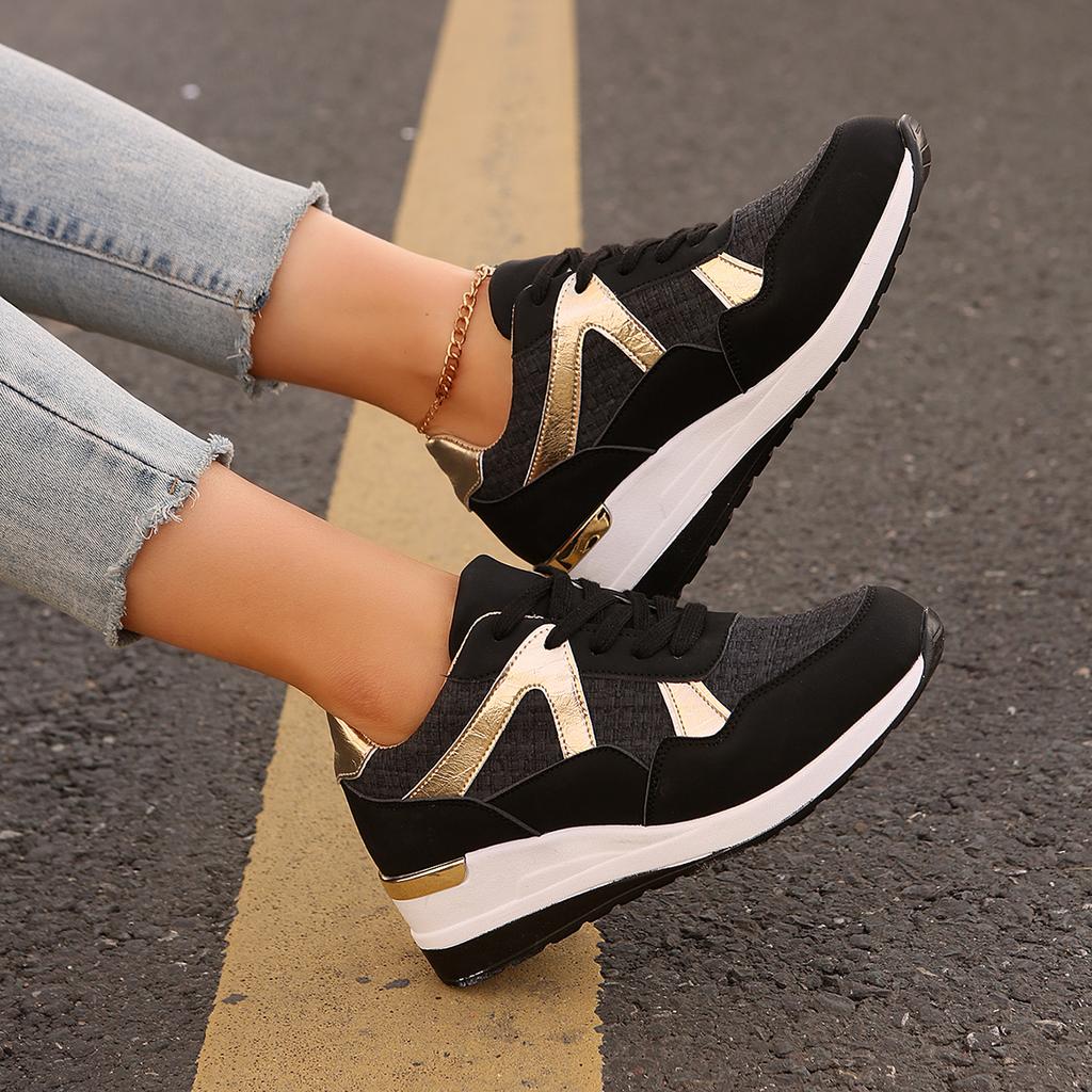 Women Casual Sport Sneakers Lightweight Comfortable Fashion Retro Style Slow Run Shoes Breathable Mesh Low-Top Running Shoes