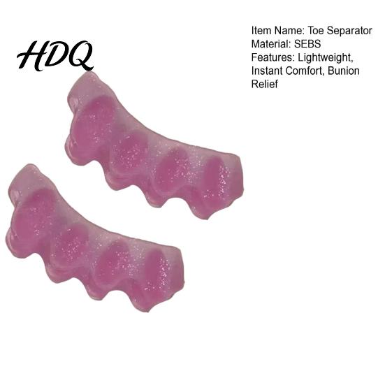 Bunion Corrector Insoles 1 Pair Toe Separators for Overlapping Toes Daytime Daily Relief Hallux Valgus Soft SEBS Spacer Walking Wear Orthotics