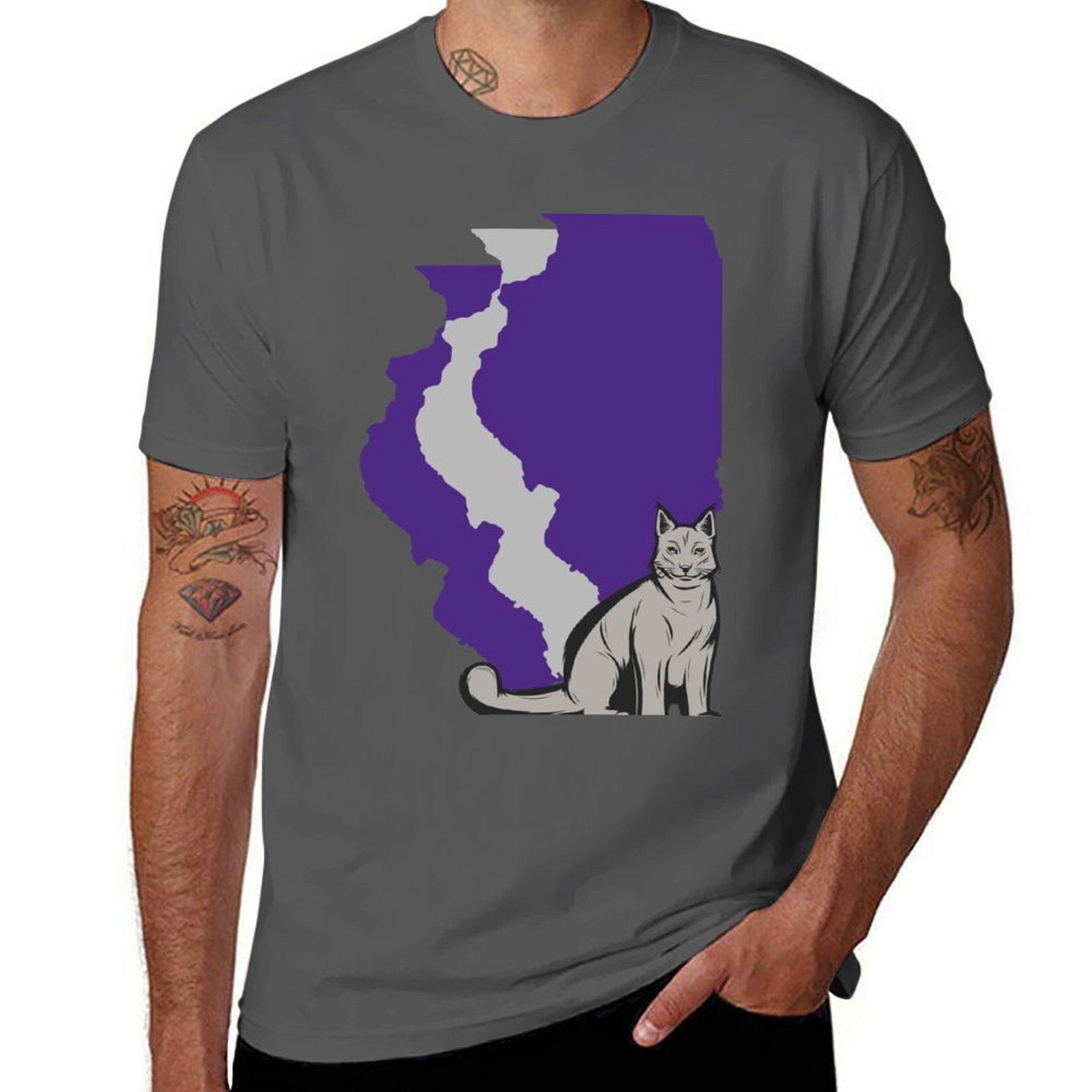 

t shirts Wildcats man men T-Shirt t for funny man Border, shirts Illinois 4XL