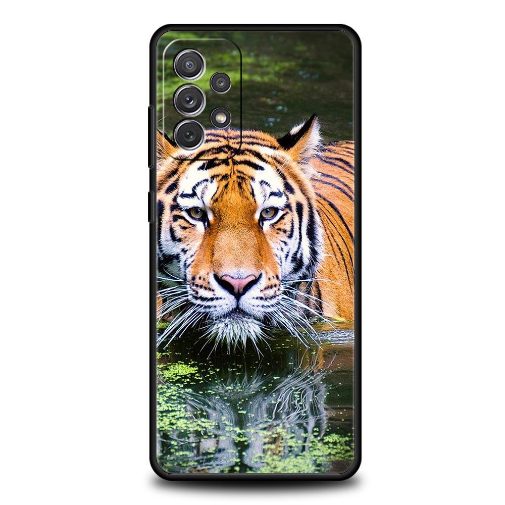 Tiger Leopard Fashion Phone Case For Samsung Galaxy A17 A07 A55 A35 A25 A15 A05 A33 5G A31 A23 A21s A13 A41 A73 A53 A51 A71Cover
