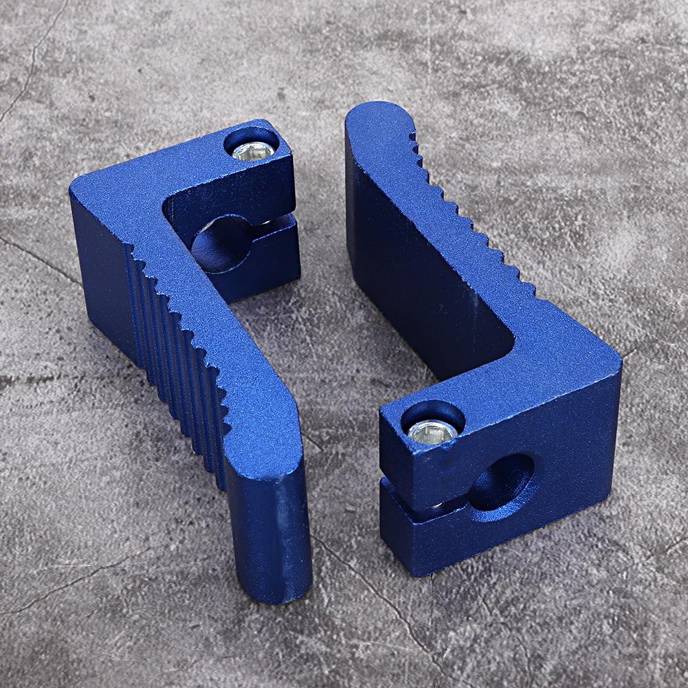 2PCS Motorcycle Foot Pedal Modification Accessories Fit For PEG REST 43CC 47CC 49CC (Blue)