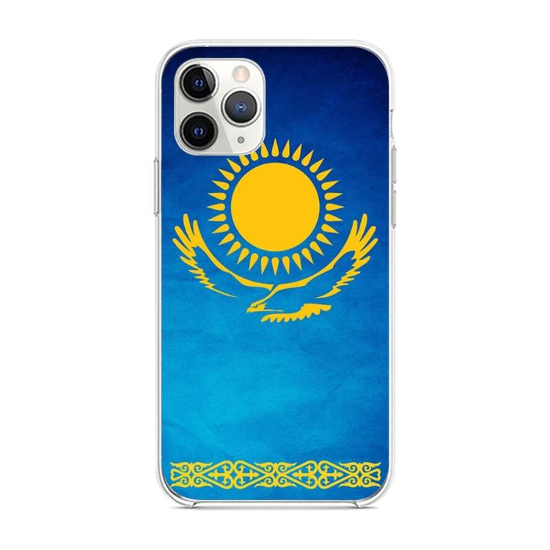 

Крутой чехол для телефона с флагом Казахстана для IPhone 13 12 11 XS X 8 7 6 Plus Mini Pro Max SE 2022, мягкий прозрачный чехол для телефона iPhone 13 Pro Max