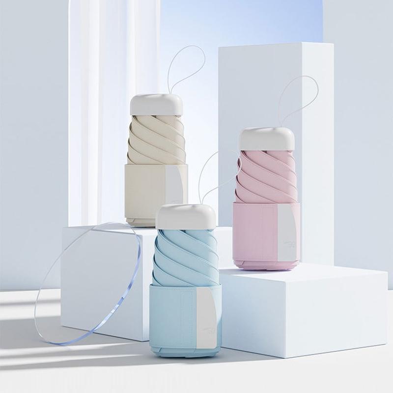 Mini Card Umbrella Sun Umbrella Sunshade Sun Protection Dual-use UV Protection Compact Portable Folding Women's Pocket Umbrella