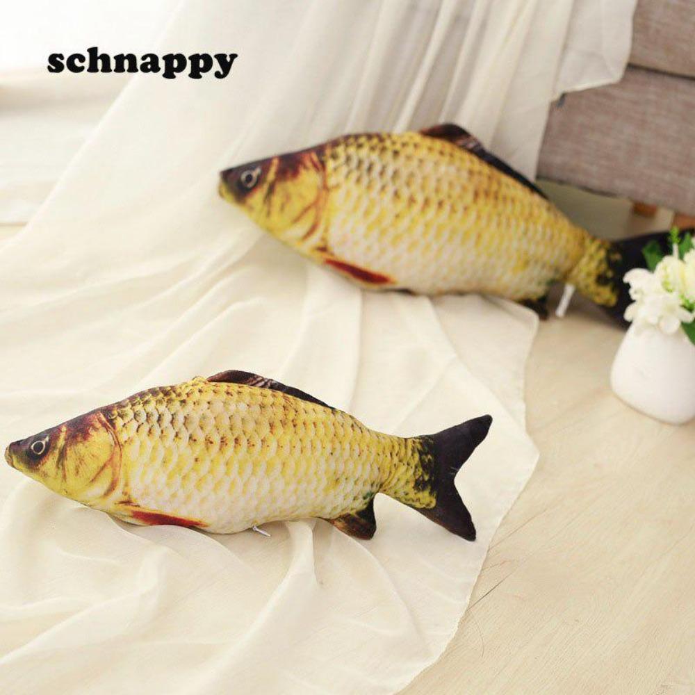 A 20cm Long Plush Soft Toy In the Shape of a Fun Simulated Fish, with a Soft Filling, Is a Cute Cat Toy That Can Be Used for Home Decoration.