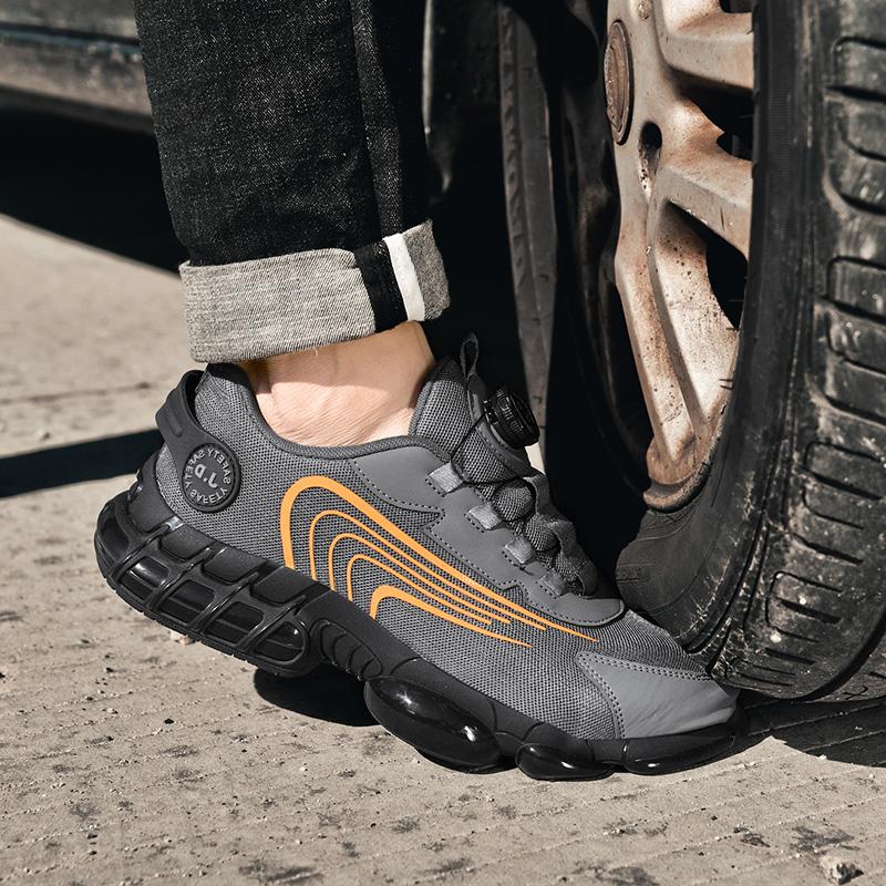Men's Military Tactical Boots Army Boots Men Side Zipper Military Boots Men Anti-Slip Ankle Boots Work Safety Shoes Hiking Shoe