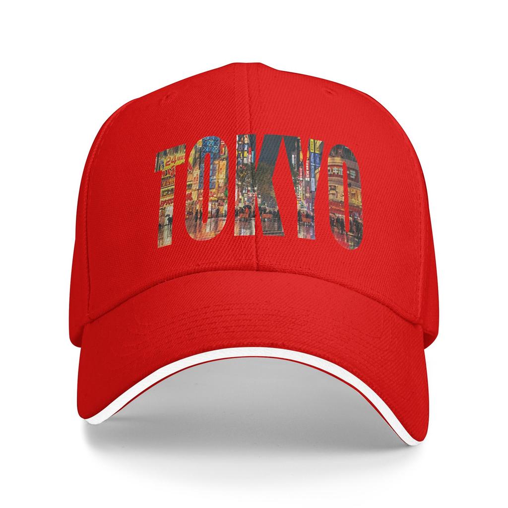 Tokyo Japan Flag Japanese Baseball Cap Vintage Unisex Adult Trucker Hat Sunscreen Custom DIY Running Hippie Baseball Caps Gift