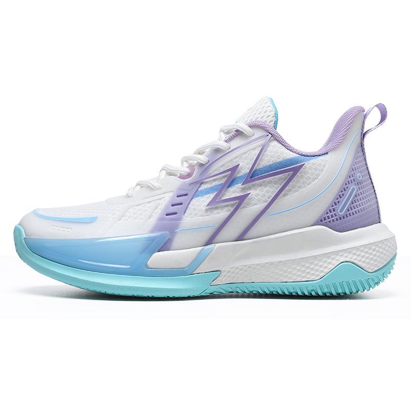Flash 8 White Basketball Shoes for Men and Women, Ultra-light and Breathable, High School Entrance Examination Students and Children's Competition Cus