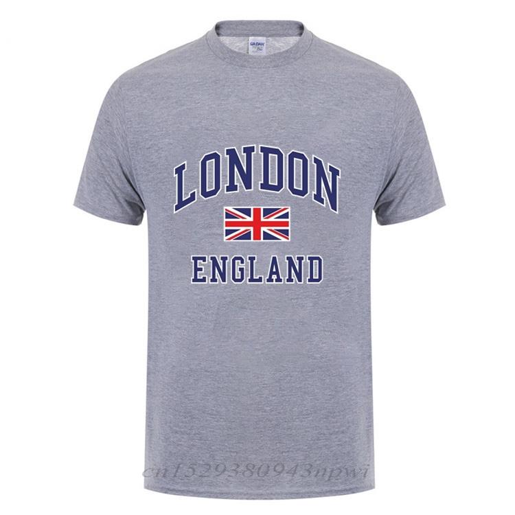 I Love London England Flag Union Jack T Shirt Novelty Souvenir Birthday Gift Mens Short Sleeve O Neck Cotton TShirt Summer Tops