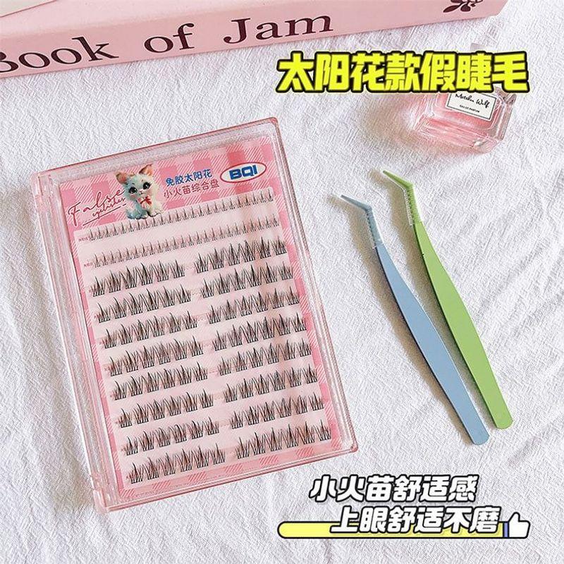 LuxeFlutter - Glue-free Natural Multipack False Eyelashes Cluster
