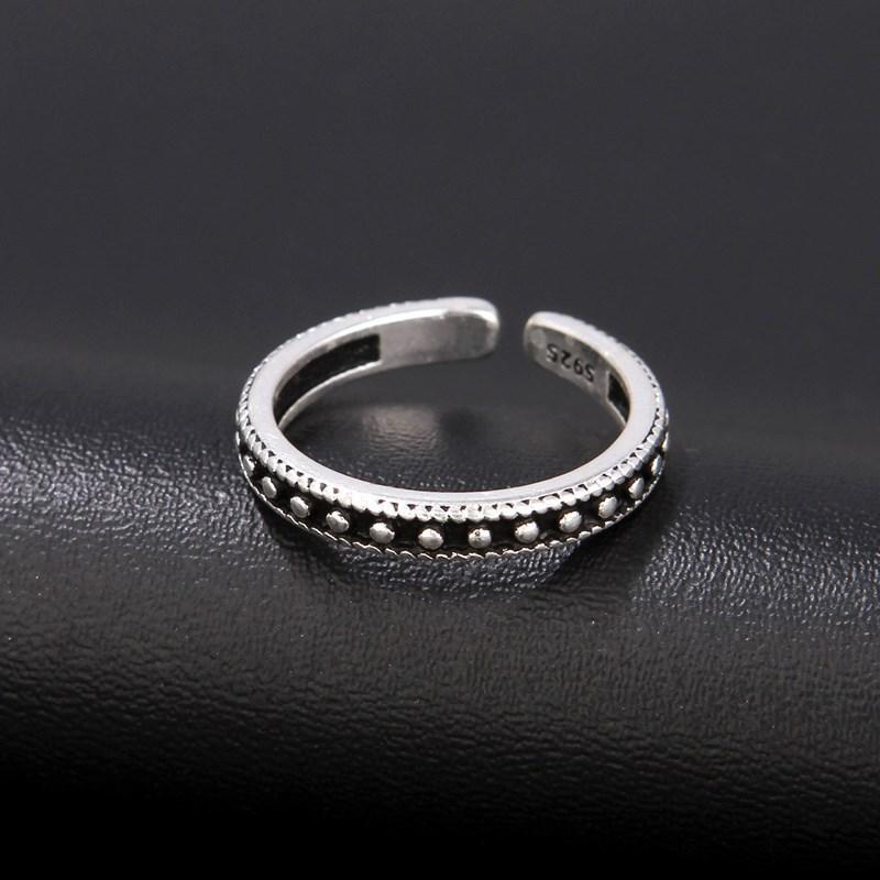 Vintage Silver Big East Gate Cross Ring Female Croix Punk Trend Men'S And Women'S Open Index Finger Ring