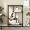 VidaXL Bookcase Sonoma Oak 81x36x115 Cm Engineered Wood and Steel 835406
