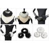 Elizabethan Mesh Neck Ruff Detachable Ruffle Collar and Wrist Cuffs for Medieval Costume and Historical Reenactments