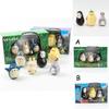 Niedliche Totoro Wackelkopffigur PVC- und Harzmaterial Cartoon Anime Desktop Dekoration Set mit 3 Figuren in einer Box Figuren)