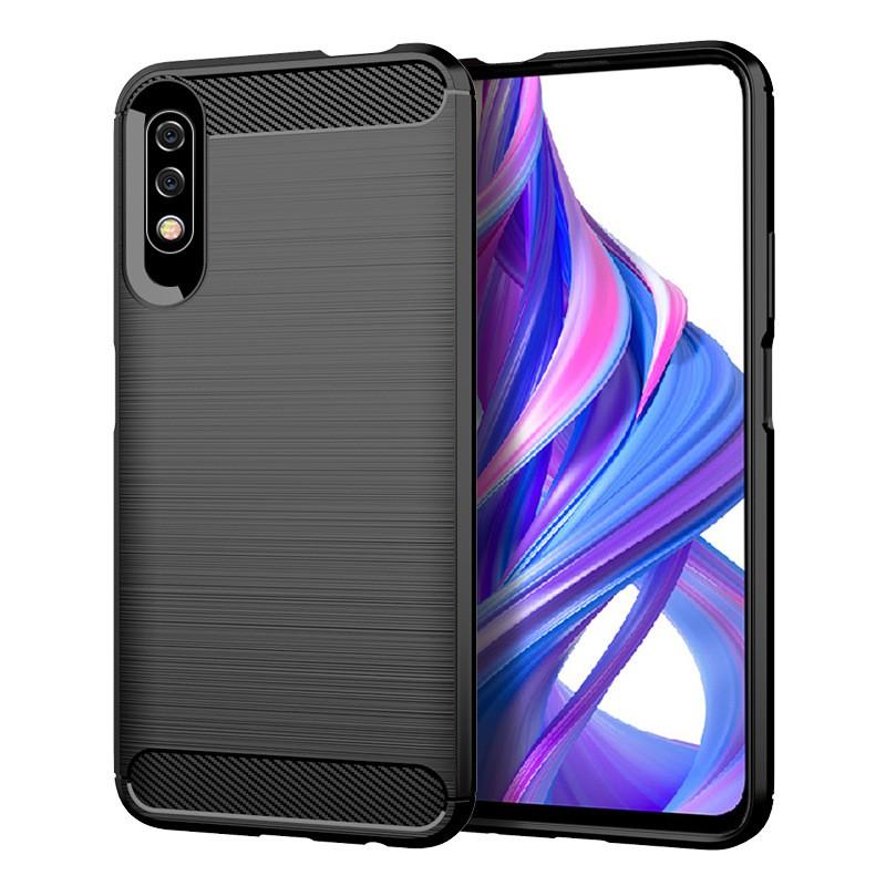 

Applicable To Glory 9X Phone Case 9XPro/9XPremium Carbon Fiber Pattern Silicone TPU Mobile Protective Cover Glory 9X чёрный