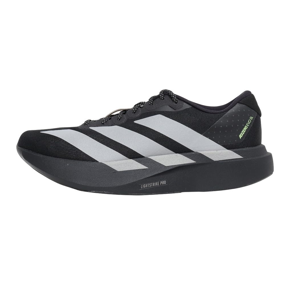 Adidas Adizero EVO SL Running Training Club Black and KJ1365 Sneakers and Shoes, Shoes, Activities, Silver, (Black Silver/Size 26.0/Men's)