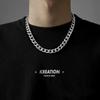 NK Stainless Steel Men's & Women's Cuban Necklace - 304 Titanium Steel Hip-Hop Jewelry Accessories